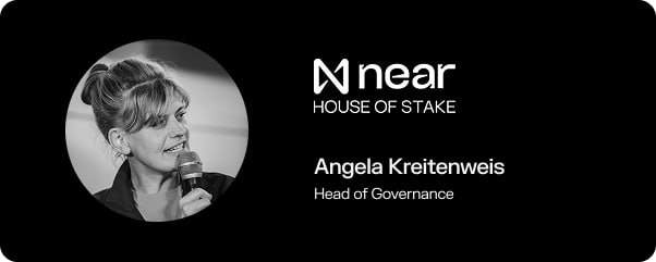 NEAR Welcomes Angela Kreitenweis as Head of Governance at House of Stake